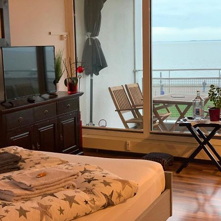 Studio Mit Meerblick Und Grosser Loggia - Direktzugang Zur Nordsee ヴィルヘルムスハーフェン エクステリア 写真