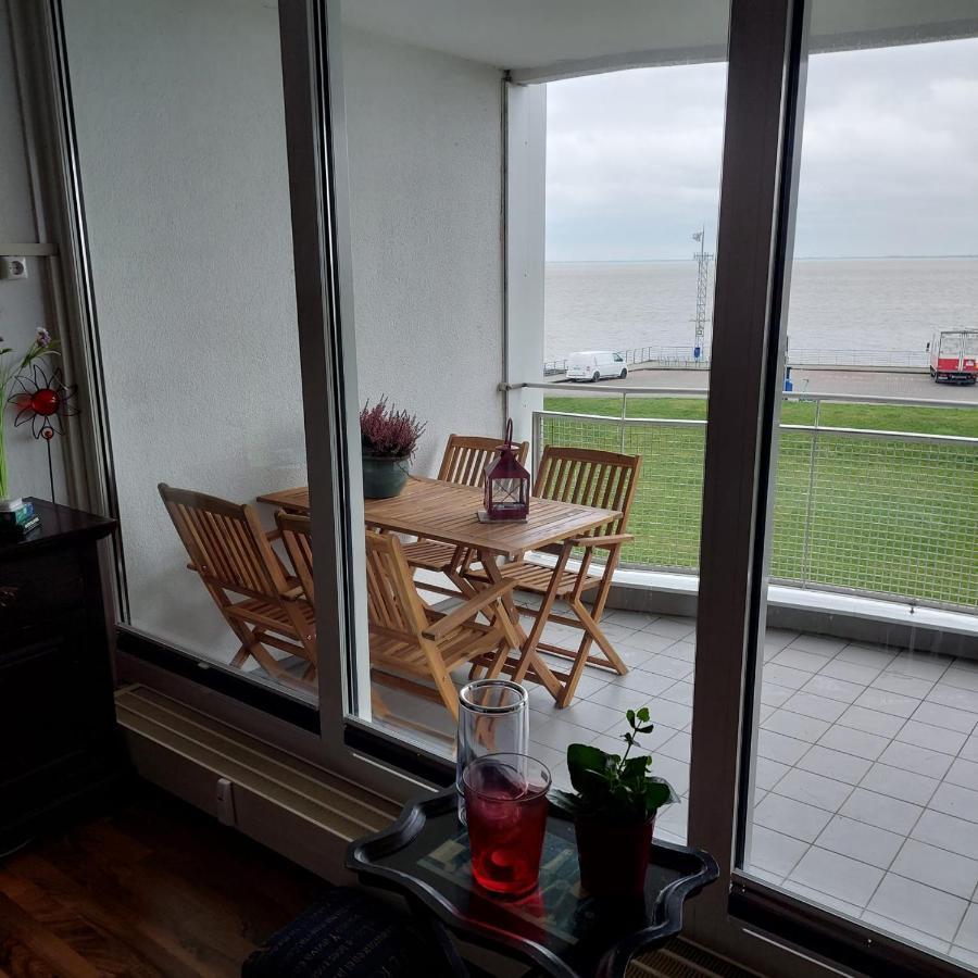 Studio Mit Meerblick Und Grosser Loggia - Direktzugang Zur Nordsee ヴィルヘルムスハーフェン エクステリア 写真