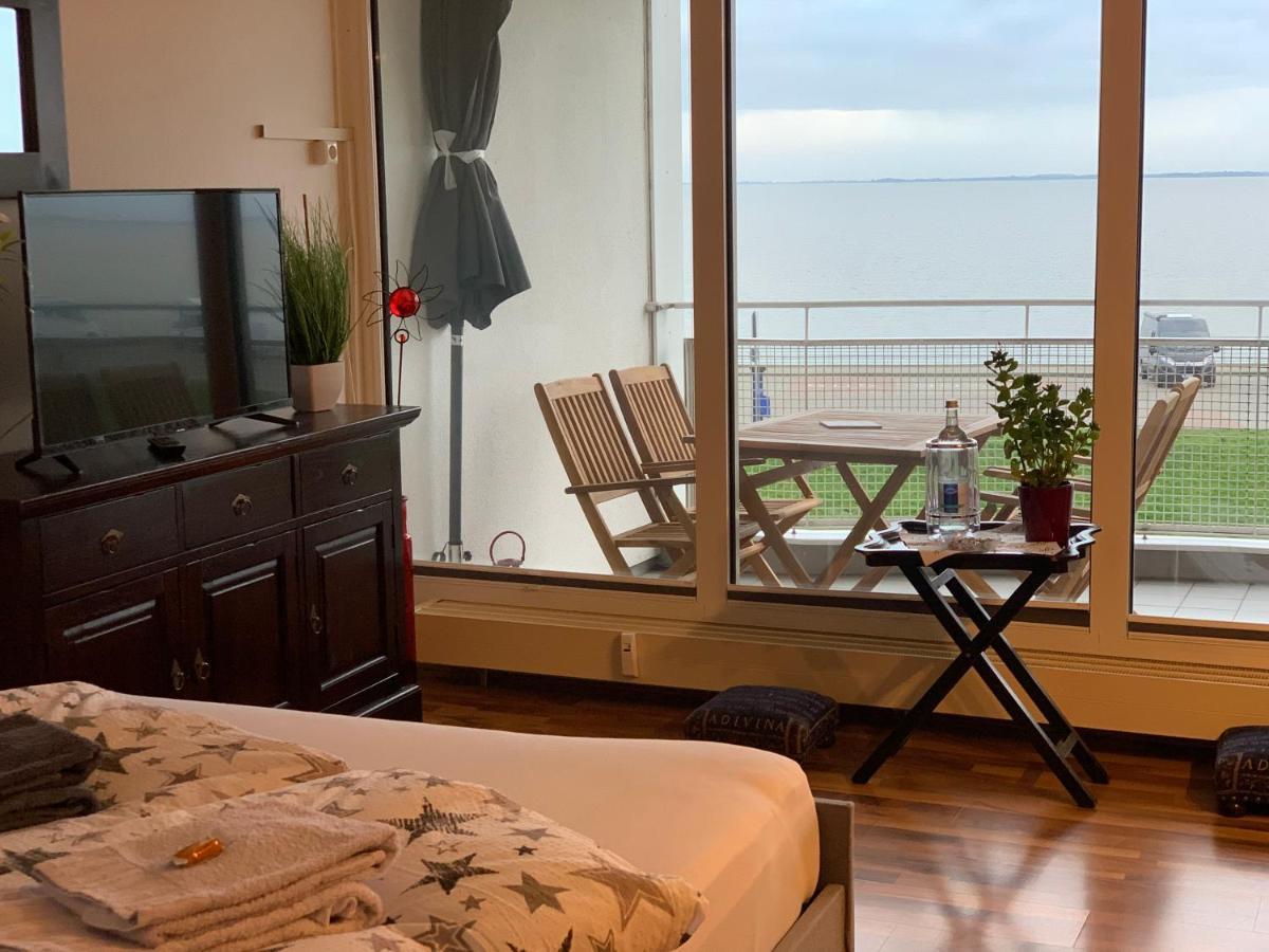Studio Mit Meerblick Und Grosser Loggia - Direktzugang Zur Nordsee ヴィルヘルムスハーフェン エクステリア 写真